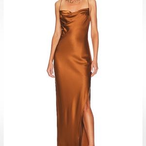 Ser.o.ya Seroya Retrofete Callie Dress in Cognac